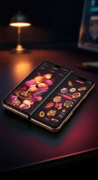 Interface van Wbetz Casino met diverse spellen en een welkomstbonus aanbod